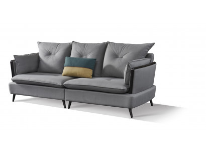 Moderne Sofagarnitur 3+1 Sitzer Sofa Couch Polster Garnitur Couchen Textil Neu