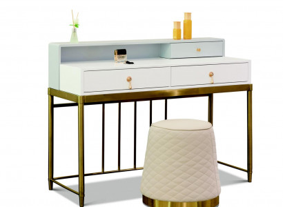 Designer Holz Konsolentisch Tisch Konsole Konsolentische Schmink Konsole 2tlg