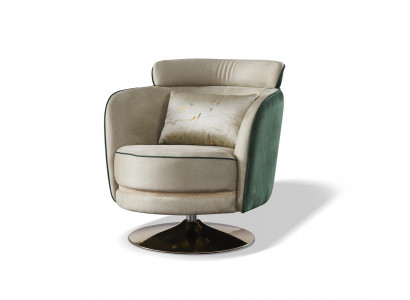 Lehnstuhl Design Sessel Dreh Leder Polster Wohnzimmer Samt Gastro Stuhl Stühle