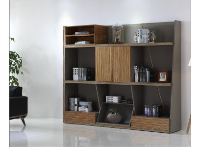 Holzschrank in Schwarz – Elegantes, modernes Design für Wohnzimmer