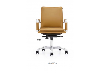 Kunstleder Sessel in Schwarz mit Edelstahlrahmen modern