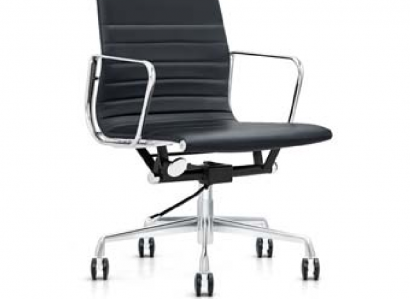 Kunstleder-Sessel in Schwarz, modernes Design, robuster Stil