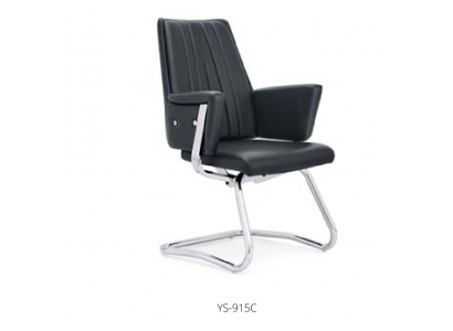 Kunstlederstuhl in Schwarz modern eleganter Sitzkomfort