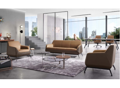 Kunstleder-Sessel in Schwarz, Modern, Komfortabel
