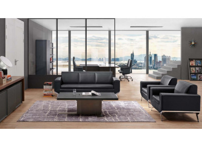 Kunstleder Sessel in Schwarz – Modernes, Elegantes Design