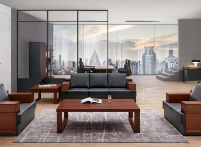 Kunstleder Chesterfield-Sofa in Schwarz modern und elegant