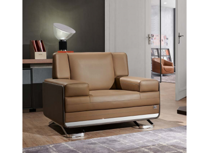 Kunstleder Sessel in Schwarz modern eleganter Sitzkomfort