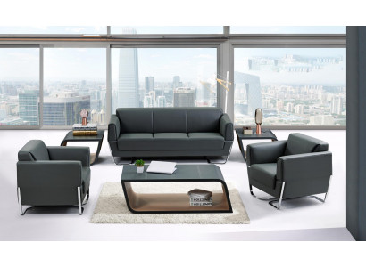 Moderner Couchtisch aus MDF und PVC in Holzoptik