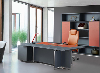 Moderner Chesterfield-Gartenstuhl aus Leder in Braun