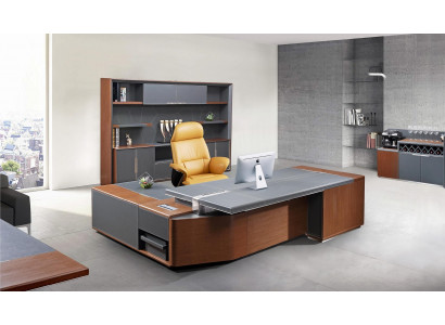Moderner Aktenschrank aus MDF und Edelstahl in eleganter Farbgebung