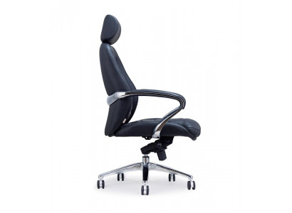 Kunstleder Sessel in Schwarz modern elegant