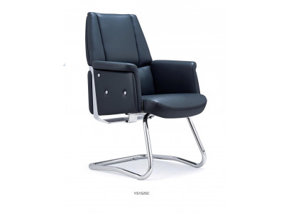 Lederstuhl in Schwarz – Elegantes, modernes Design