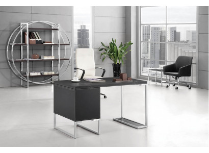 Moderner MDF-Edelstahl Regal in Holzoptik