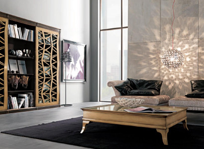 Wohnzimmer Set Wohnwände Möbel 2х Sessel Couchtisch Holz 3tlg Luxus Italien Neu