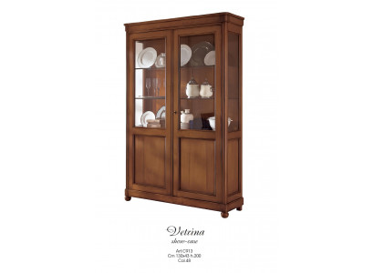 Vitrine Schrank Vitrinen Wohnzimmer Schränke Anrichte Italienische Möbel Holz