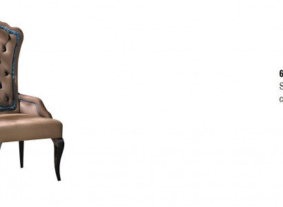 Designer Lehn Sitz Sessel luxus Ess Zimmer 1x Stuhl Stühle Polster Textil Modern