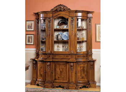 Möbel Glasschrank Vitrine Holz Vitrinen Glas Schrank Schränke Anrichte Italien
