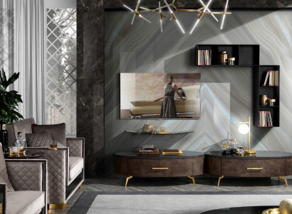 Wohnzimmer rtv Sideboard tv Schrank Tisch Kommode Lowboard Holz Modern Neu