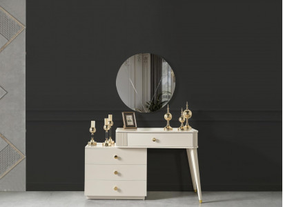 Konsolen Tisch Schlafzimmer Sideboard Konsole Schminktische Holz Beige