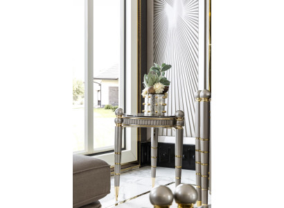 Beistelltisch Grau Design Elegantes Schön Wohnzimmer Modern Luxus Tische Neu