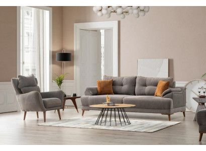 Komfortable Sofagarnitur 3+1 Sitzer Gemütliche und Stilvolle Wohnzimmercouch