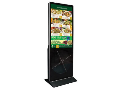 Kunden Informationssystem Terminal Kiosk Kundenstopp POI Display Aufsteller