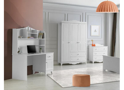 Set Kommode Kleiderschrank Schreibtisch Modernes Design Stilvolle Räume 3-teilig