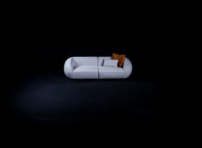 Designer Sofa Couch 3 Sitzer Polstermöbel Couchen Möbel Textil Stoff