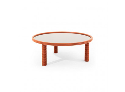 Eiche Massivholz-Couchtisch mit natürlicher Maserung in Wohnzimmer neu