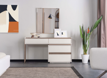 Weißer Schminktisch Designer Kosmetiktisch Schlafzimmer Robuster Tisch