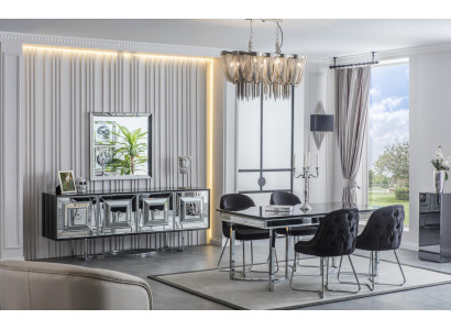 Luxus Esszimmer Esszimmermöbelsätze Esszimmermöbel Stuhl Set Anrichte 7tlg.