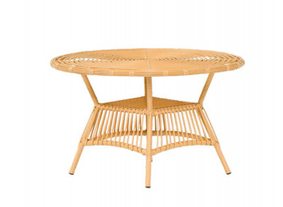Esstisch Garten Möbel Veranda Terrasse Balkon Luxus Design Garnitur Modern Beige