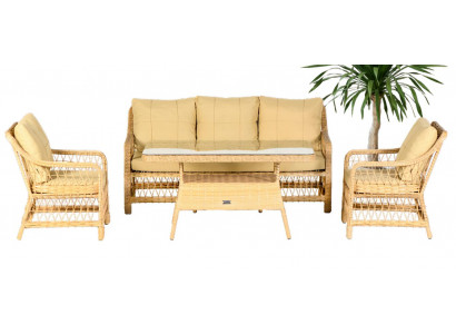 SetGarten 4tlg Eleganz Sofa Sessel Couchtisch Vielseitigkeit Exzellenz Ästhetik