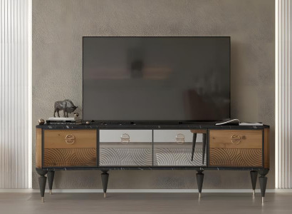 Sideboard RTV Lowboard TV Ständer Holz Tisch Wohnzimmer