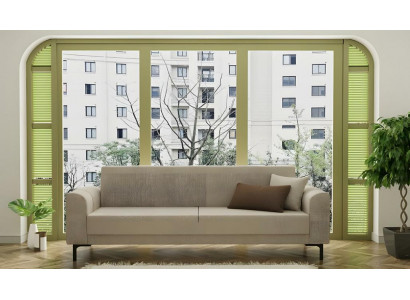 Dreisitzer Sofa 3 Sitzer Grau Stoffsofas Polstersofa Couch Design