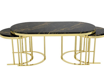Couchtisch Kaffeetisch 3x Beistelltisch Designer Wohnzimmertisch Tische Modern