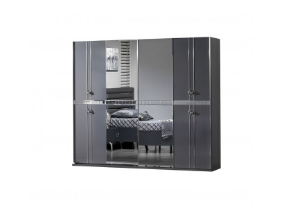 Kleiderschrank Schlafzimmer Moderne Möbel Grau Garderobe Schrank Design