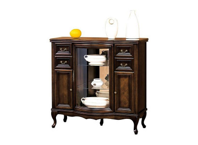 Kommode Wohnzimmerschrank Stauraummöbel Antikkommode Glasdisplay