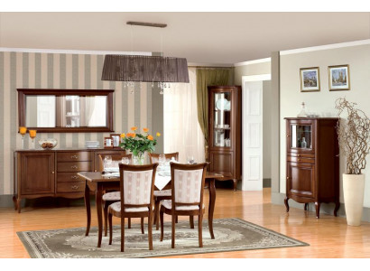 Klassisches Esszimmer Set 9tlg Stilvoller Essgruppe Esstisch 4x Stühle Holzmöbel