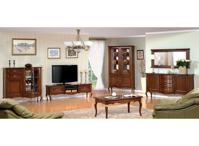 Luxus TV Lowboard Klassisches Vitrine Wohnzimmer Set Möbel Schränke 5tlg