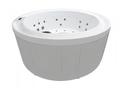Runder Whirlpool Massagebecken Blubberbad Massagebad Outdoor-Spa 180x180 cm