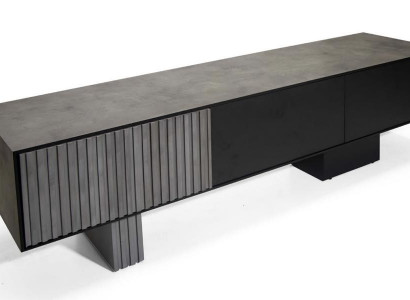 Luxuriöses Wohnzimmer Sideboard  TV-Schrank aus Holz elegantes Lowboard Möbel