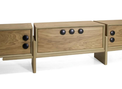 TV Ständer RTV Lowboard Braun Tisch Holz Modern Wohnzimmer Sideboard Neu