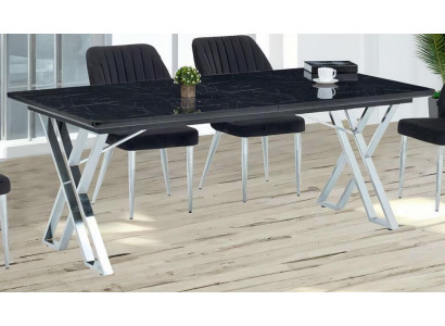 Esstisch Ausziehbar Esszimmer Tisch Metall Weiß Tische Esstische Möbel Luxus