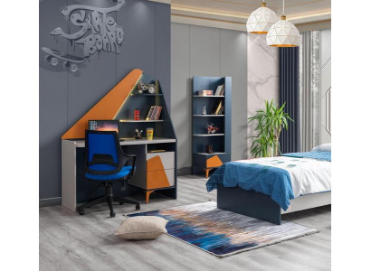 Jugendzimmer Set Schreibtisch Bücherregal Komplett Moderne Schränke Top-Qualität