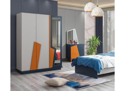 Komplett Jugendzimmer Set Kleiderschrank Kommode Top-Qualität Möbel Luxus
