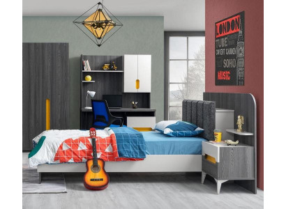 Komplett Jugendzimmer Set Kinderbett Kleiderschrank Kommode Top-Qualität Möbel
