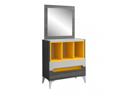 Kommode Jugendzimmer Kommoden Grau Sideboard Holz Einrichtung Schlafzimmer
