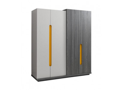 Kleiderschrank Schränke Holz Schrank Kinderzimmer Kleiderschränke Grau Modern