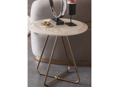 Beistelltisch Couchtisch Runder Sofatisch Kaffeetisch Tisch Hochglanz